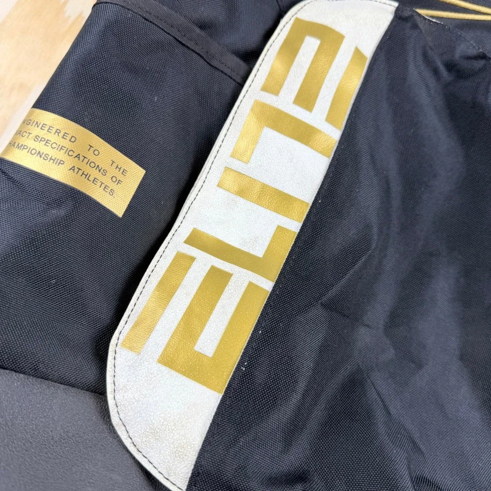 Nike Hoops Elite Pro Basketball Backpack Black Metallic Gold BA5555-013